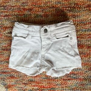 Dl1961 girls white jean shorts 2t